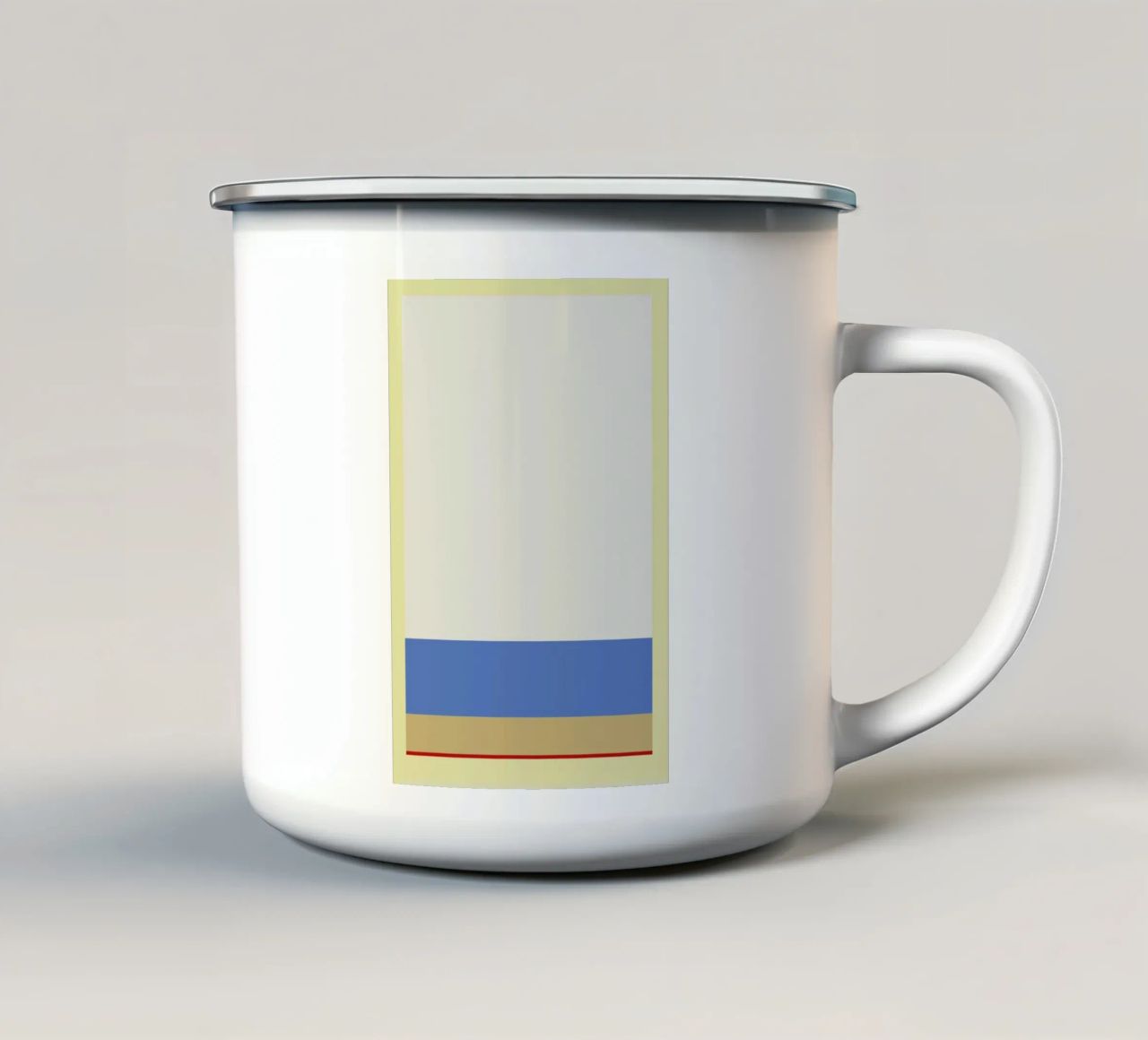 Stripe Yellow 2 tazza in smalto da 170QM