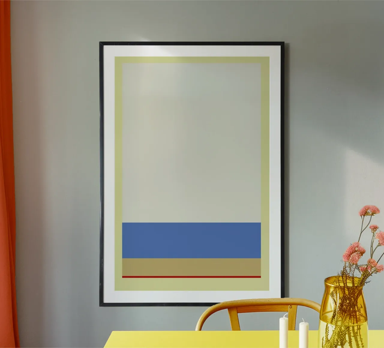 Stripe Yellow 2 poster da 170QM