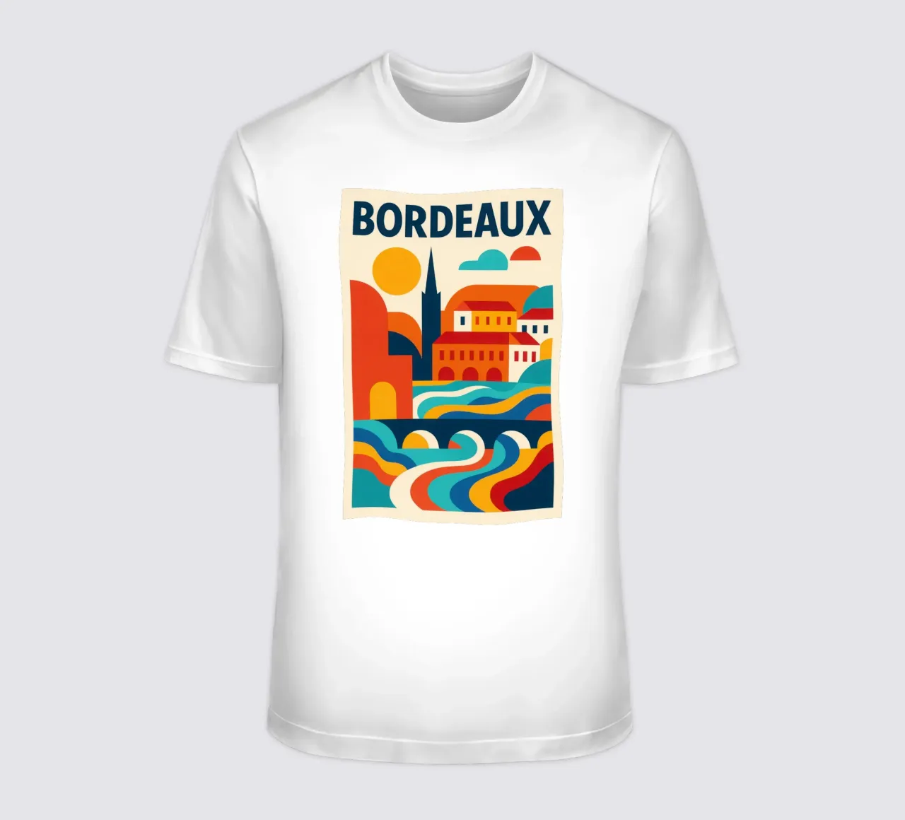 Bordeaux solaire - elegancia junto al mar camiseta de JETLAG | affiches voyage