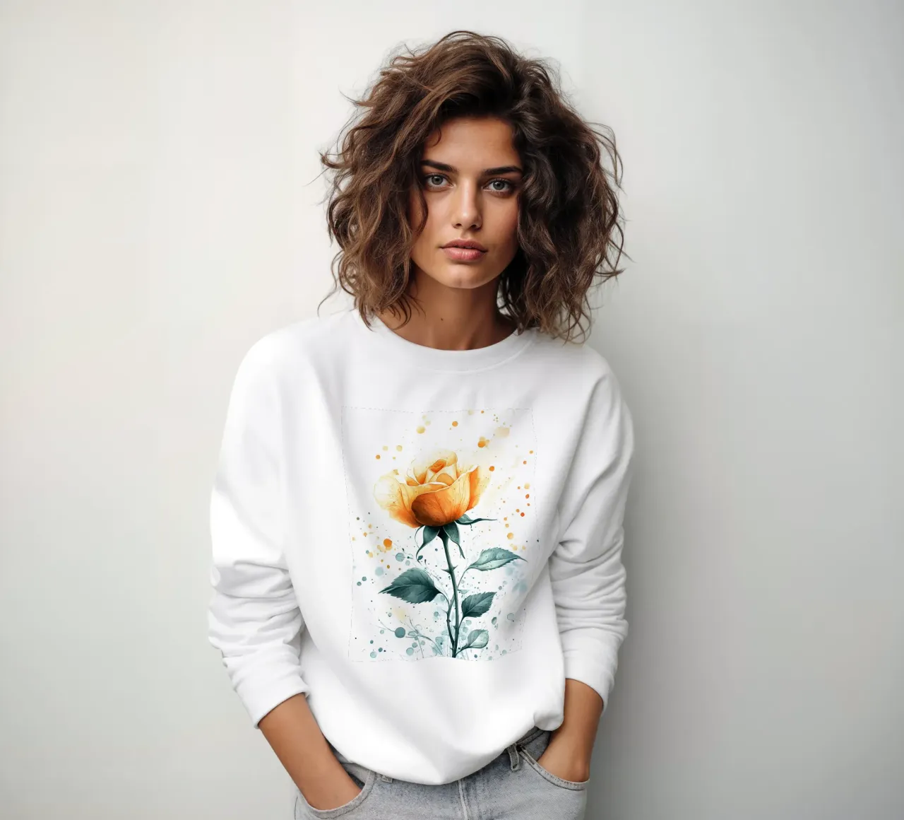 Rose art felpa da Mateo