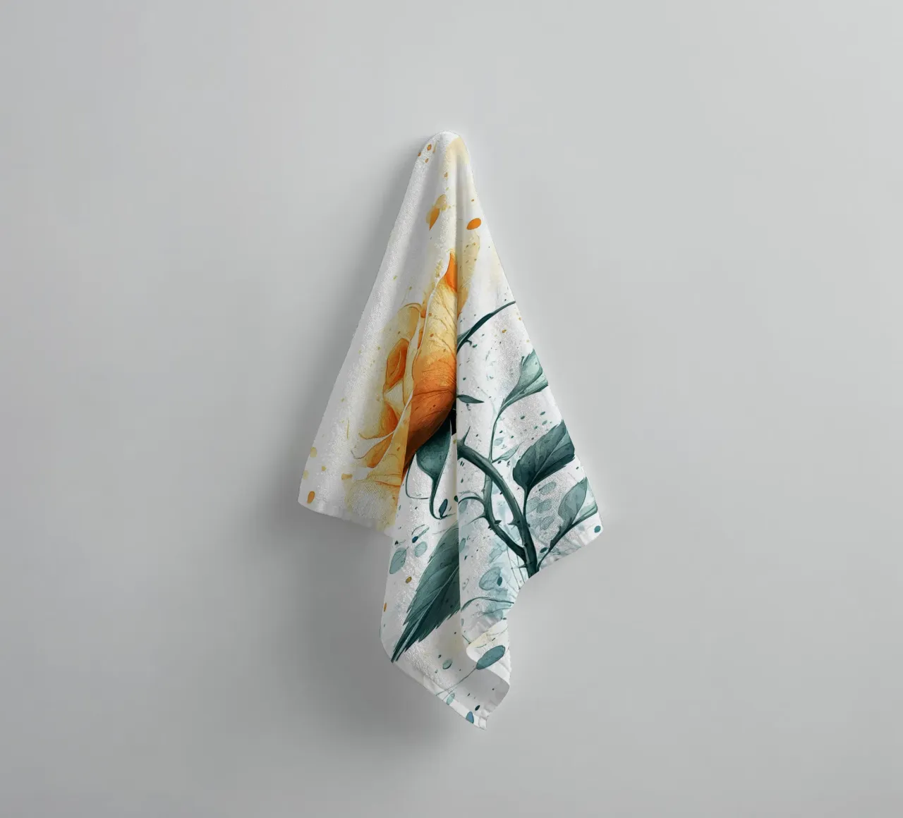 Rose art towel by Mateo