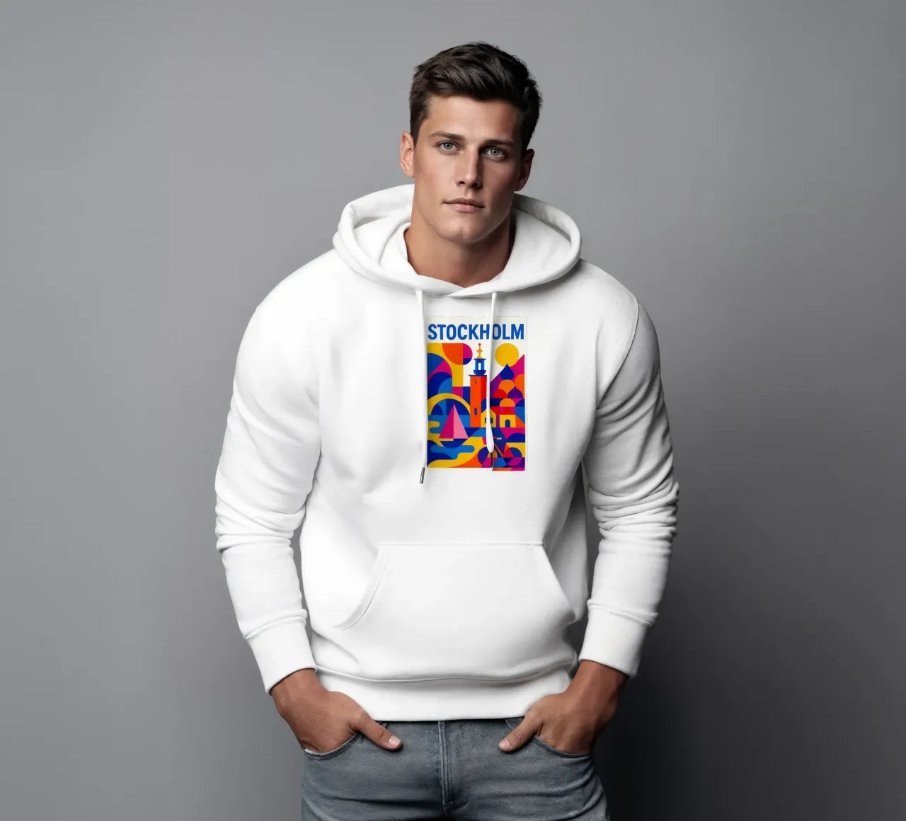 Stockholm in style - between archipelago and design hoodie by JETLAG | affiches voyage