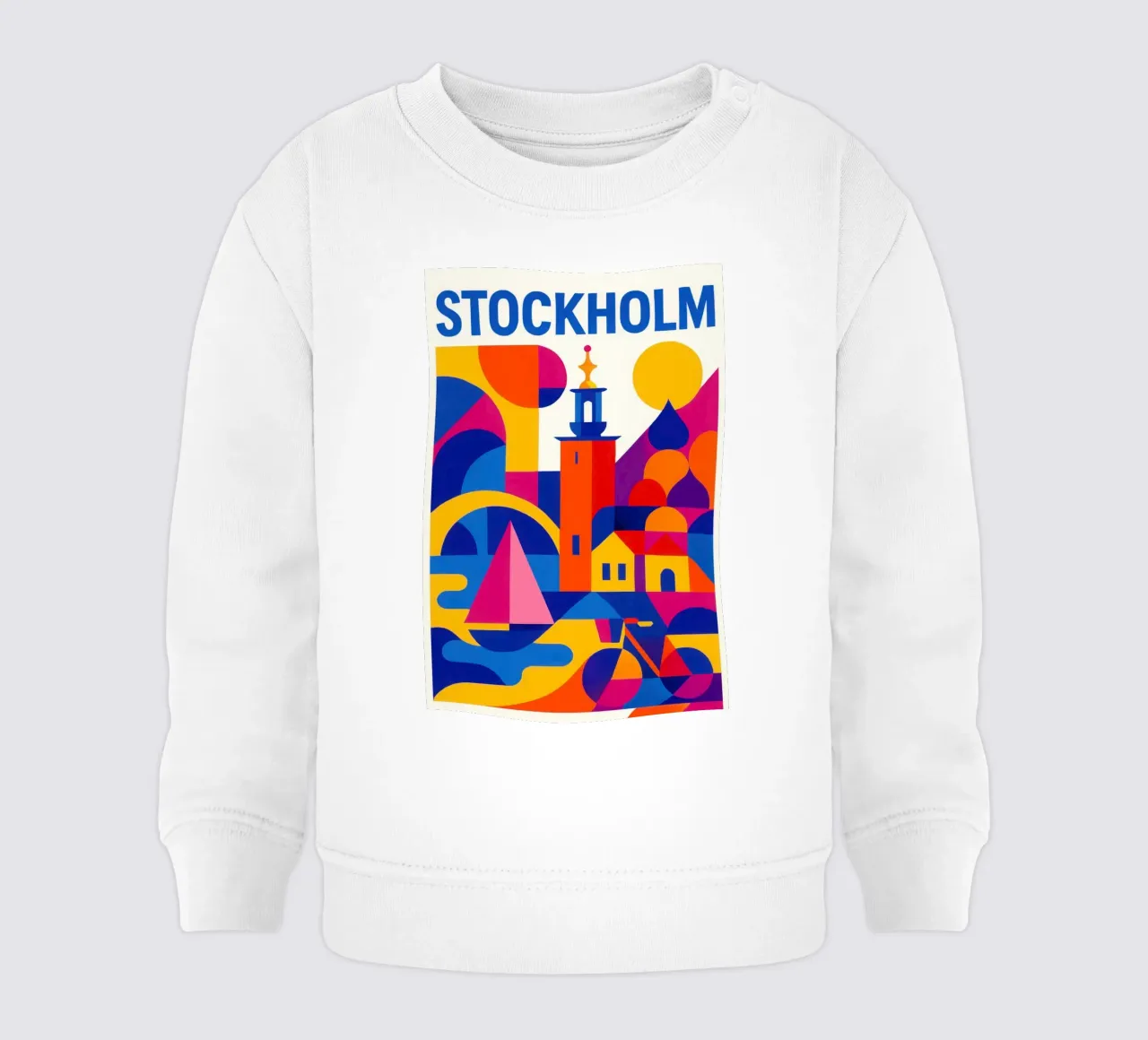Stockholm in stijl - tussen archipel en design baby sweatshirt van JETLAG | affiches voyage