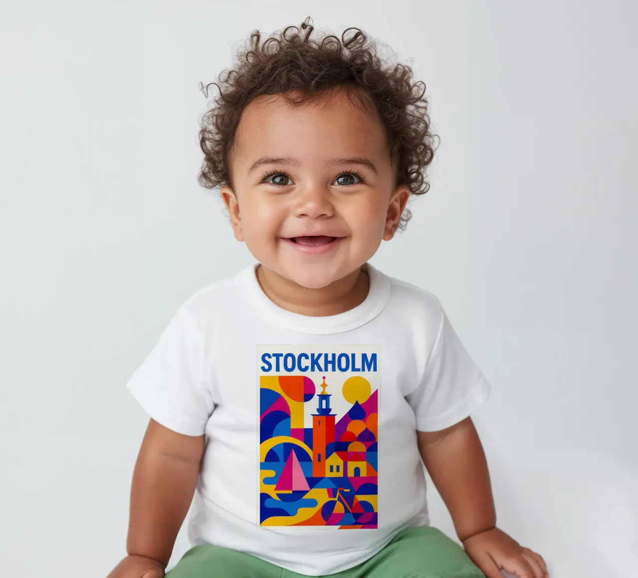 Stoccolma in stile: tra arcipelago e design maglietta neonato da JETLAG | affiches voyage