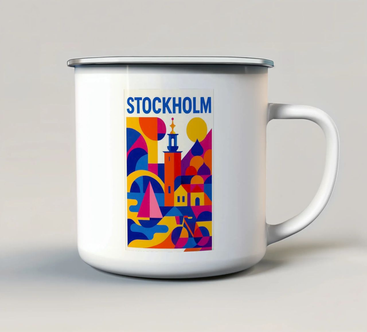 Stoccolma in stile: tra arcipelago e design tazza in smalto da JETLAG | affiches voyage