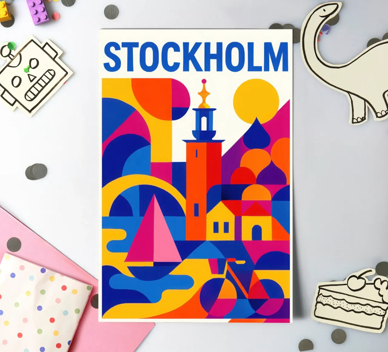 Stoccolma in stile: tra arcipelago e design foglio adesivo da JETLAG | affiches voyage