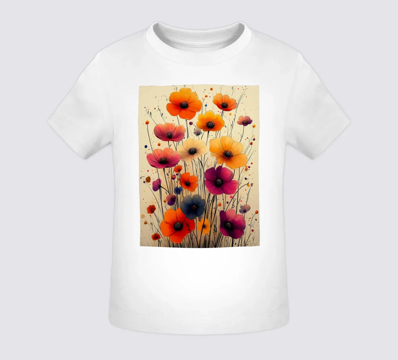 Poppies art A maglietta neonato da Mateo