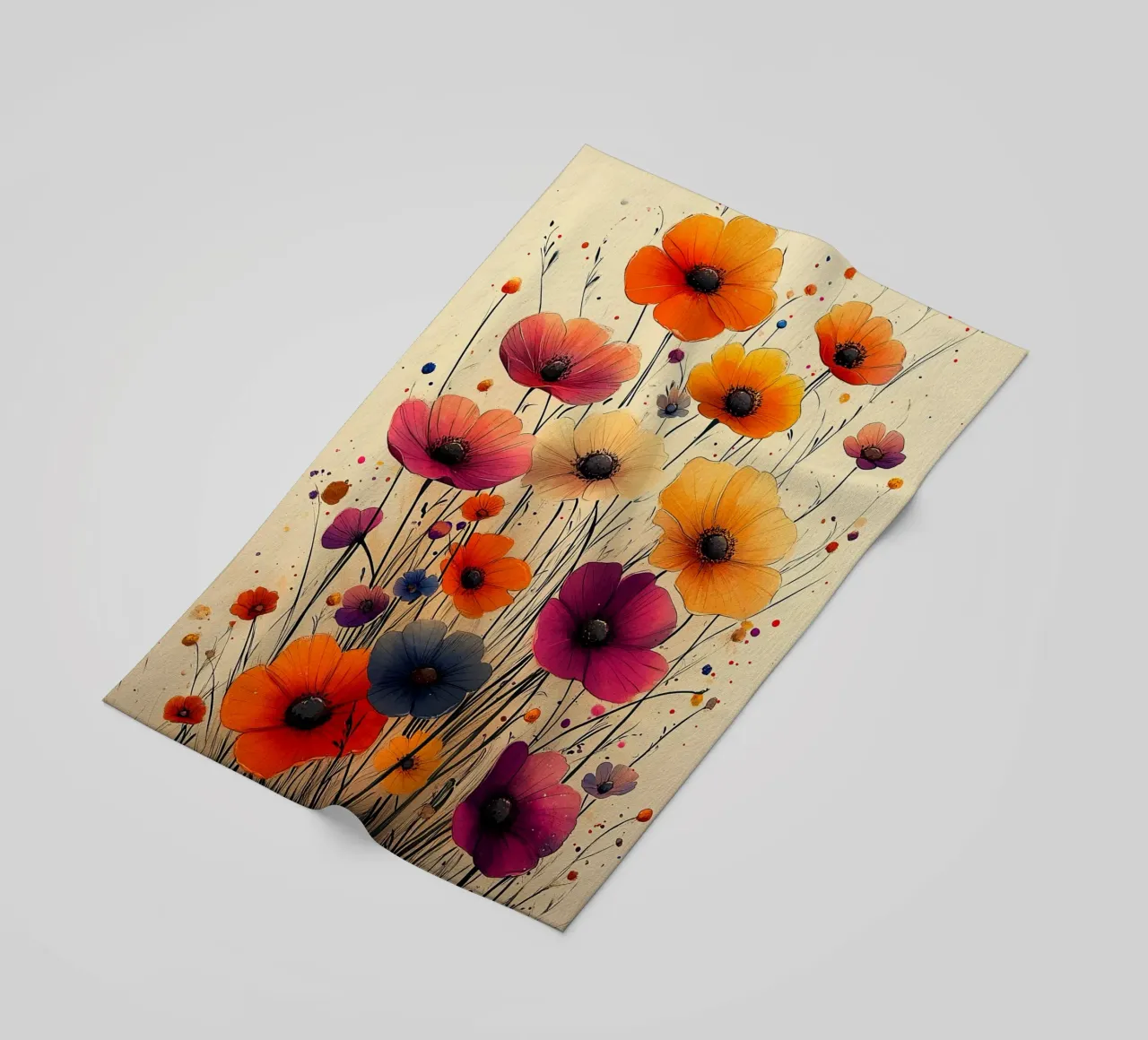 Poppies art A telo mare da Mateo