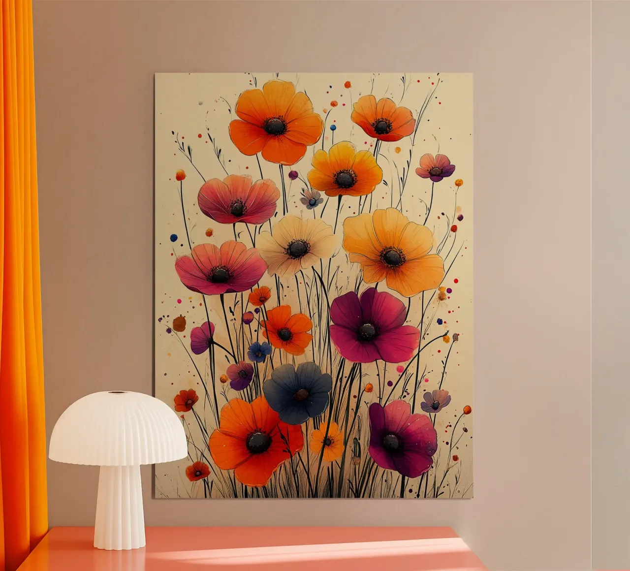 Poppies art A carta hahnemühle da Mateo