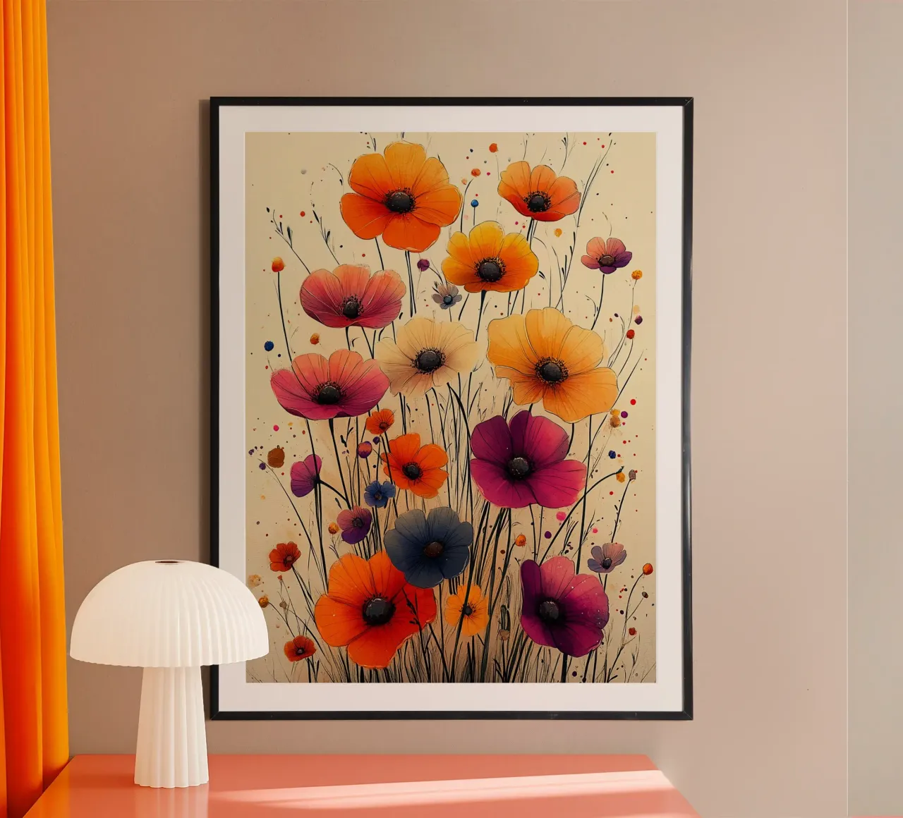 Poppies art A carta hahnemühle da Mateo