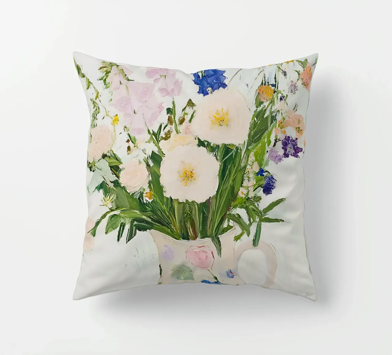 Fiori in vaso, stampa floreale cuscino da Little Lila