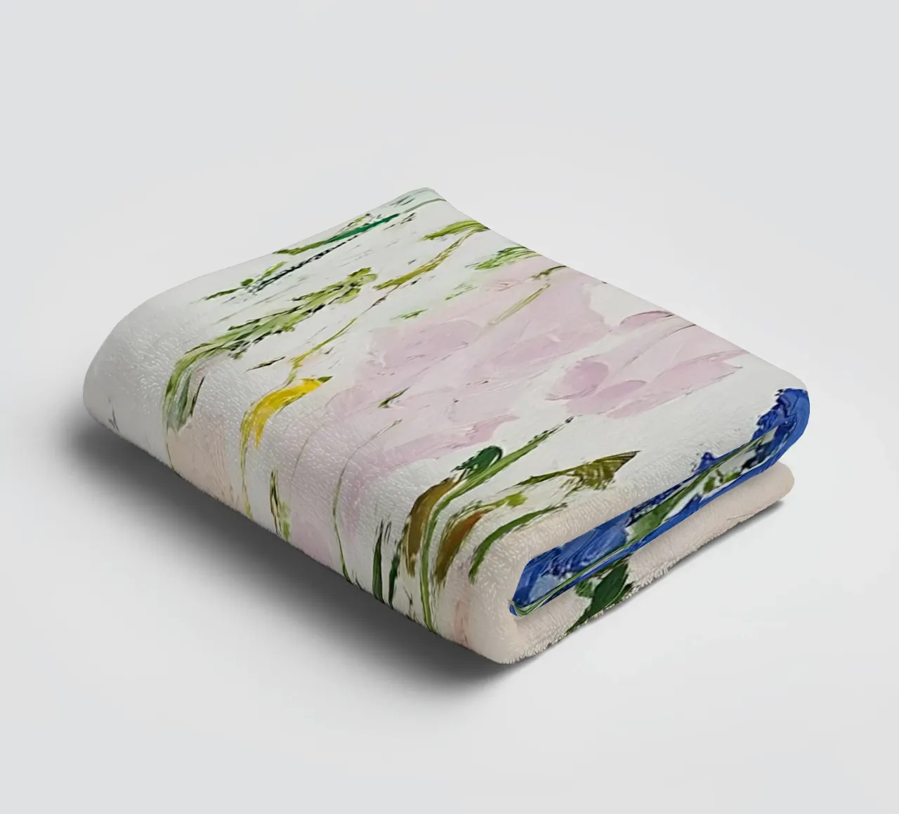 Fiori in vaso, stampa floreale asciugamano da bagno da Little Lila