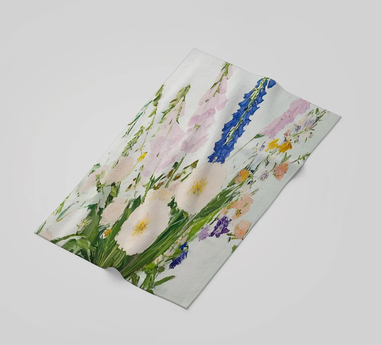 Fiori in vaso, stampa floreale telo mare da Little Lila