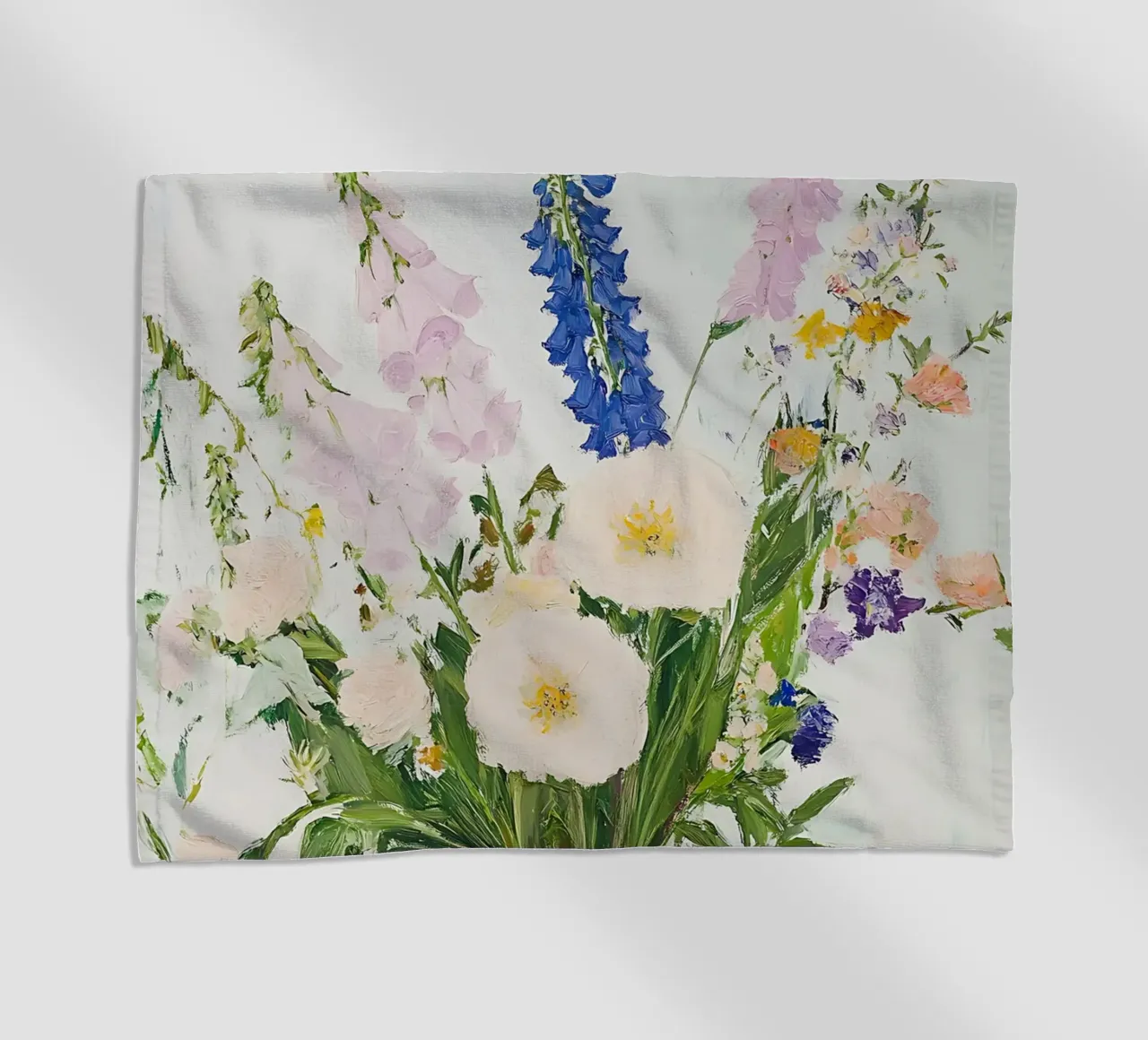 Fiori in vaso, stampa floreale telo mare da Little Lila