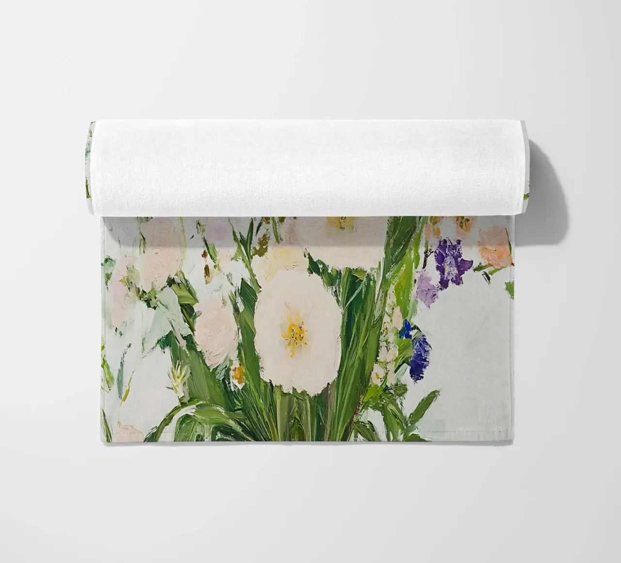 Fiori in vaso, stampa floreale telo mare da Little Lila