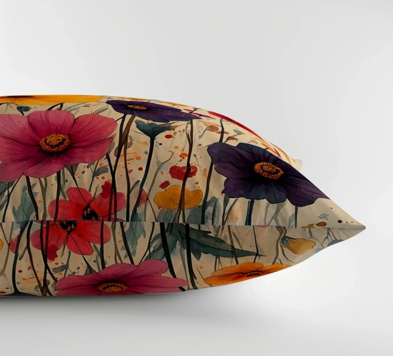 Poppies art B cuscino da Mateo