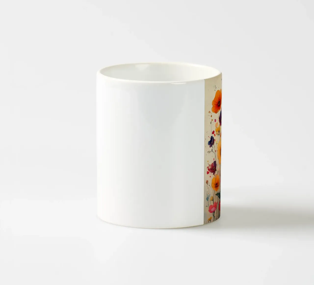 Poppies art B tazza in ceramica da Mateo