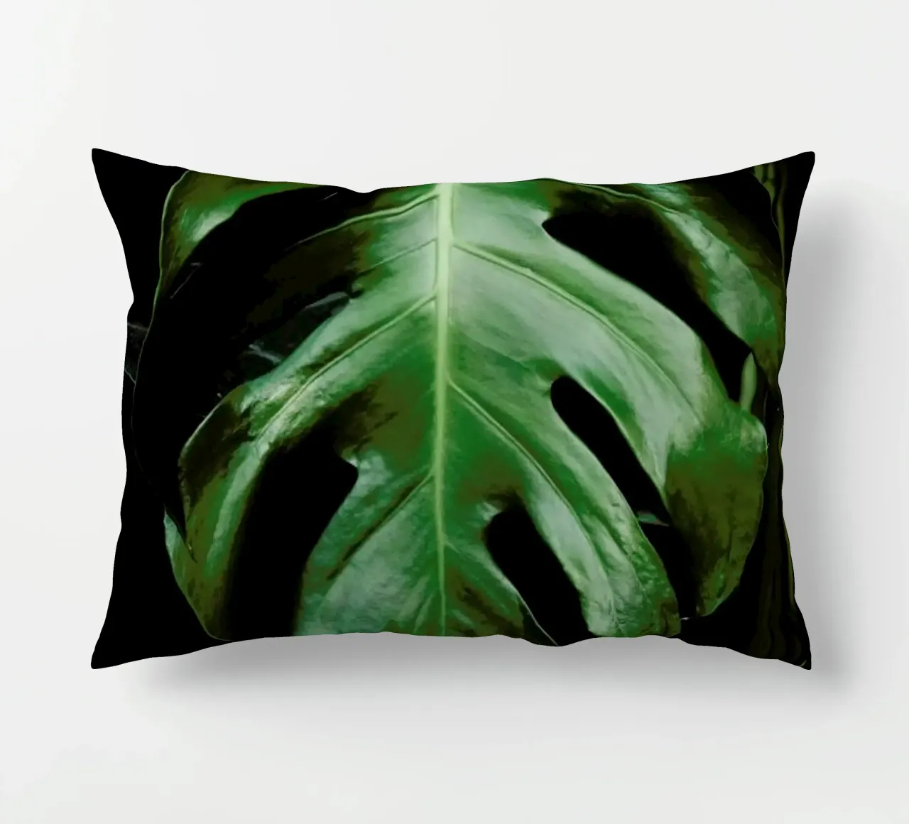 Foglia di Monstera cuscino da Ingrid Beddoes