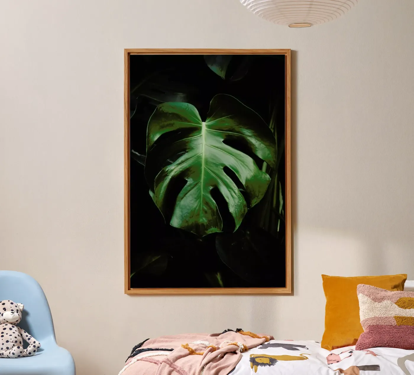 Monstera Leaf forex plate by Ingrid Beddoes