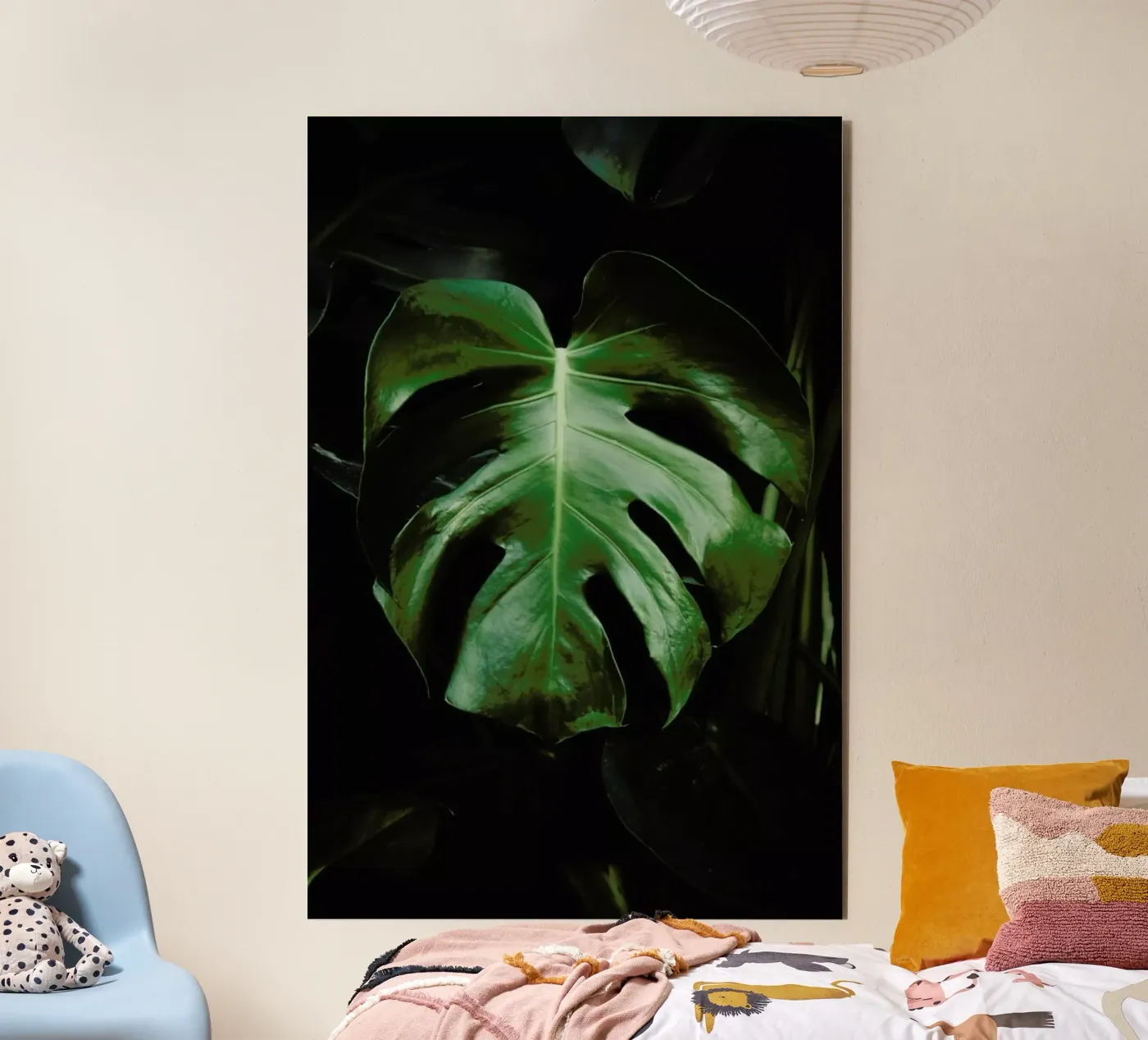 Monstera Leaf forex plate by Ingrid Beddoes