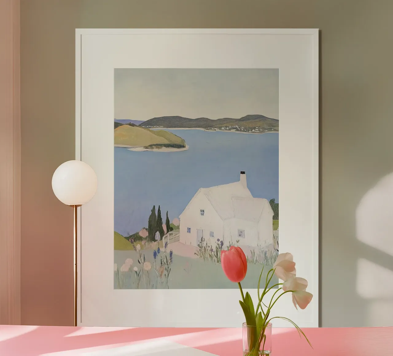 Poster rétro, Poster bord de mer, Poster paysage poster de Little Lila