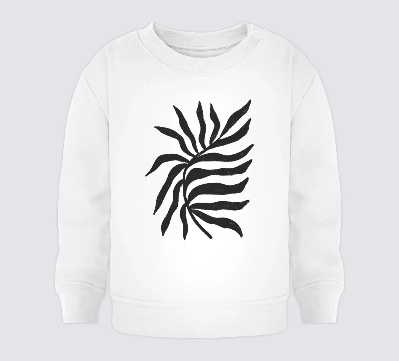 Silhouette nera Ramo strutturato 2 felpa neonato da Wackapacka