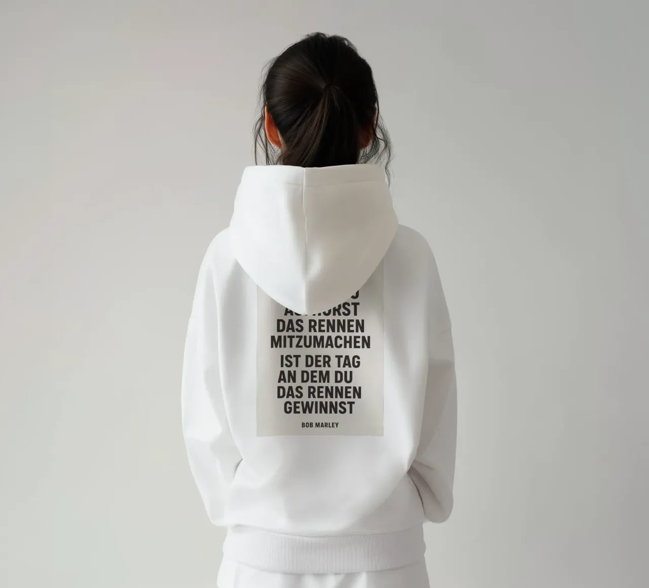 Mindful Words – Marley Quote Print felpa con cappuccio da QuooodZ by MooodzArt