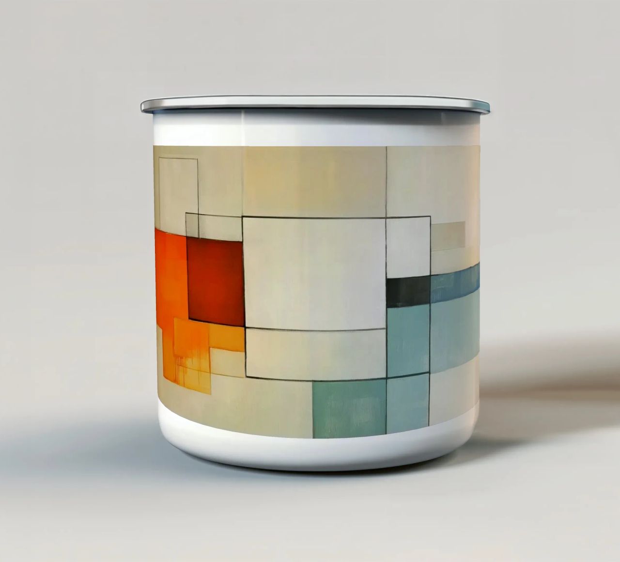 Blocchi astratti tazza in smalto da Imagine