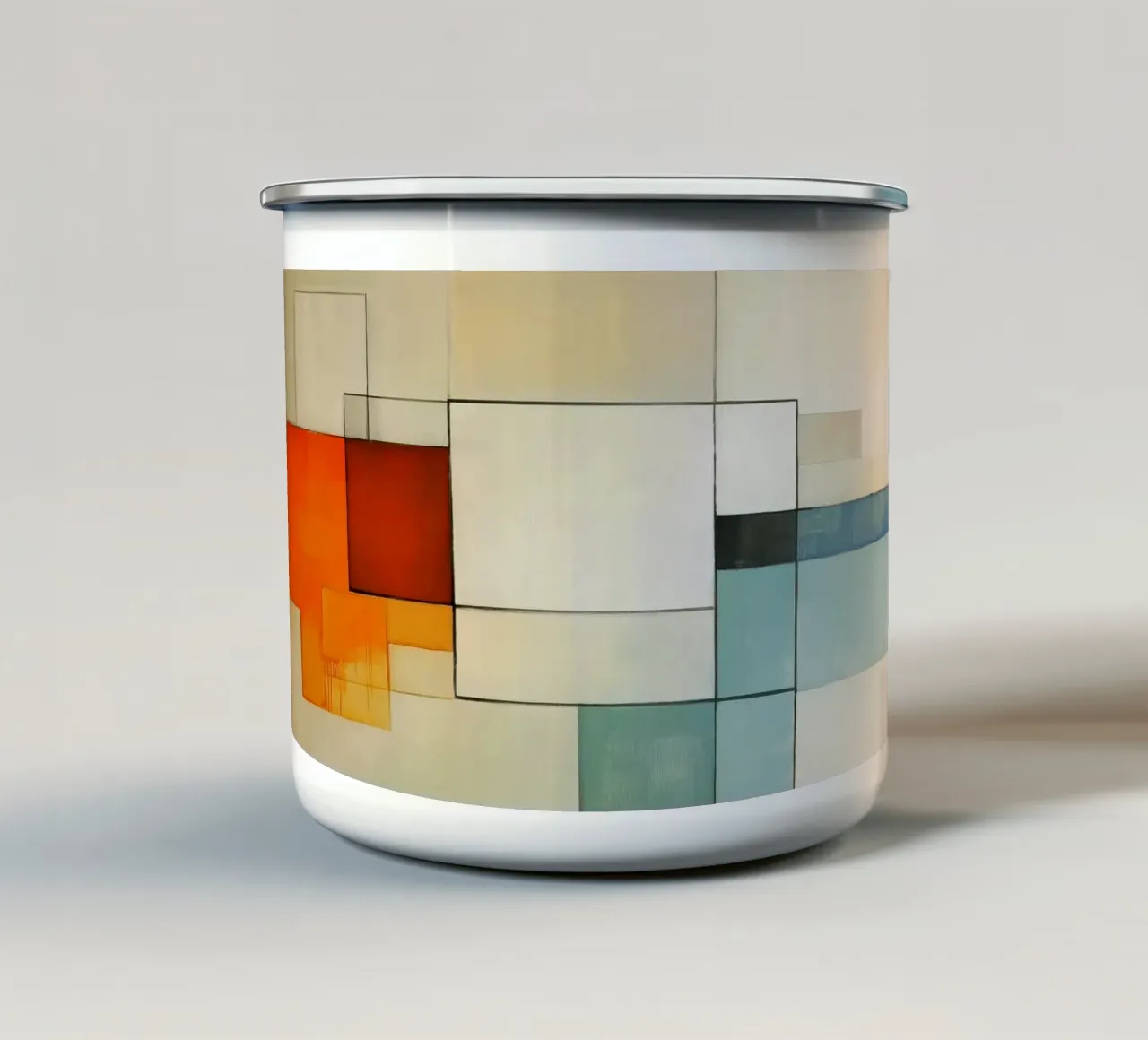 Blocs abstraits mug en émail de Imagine