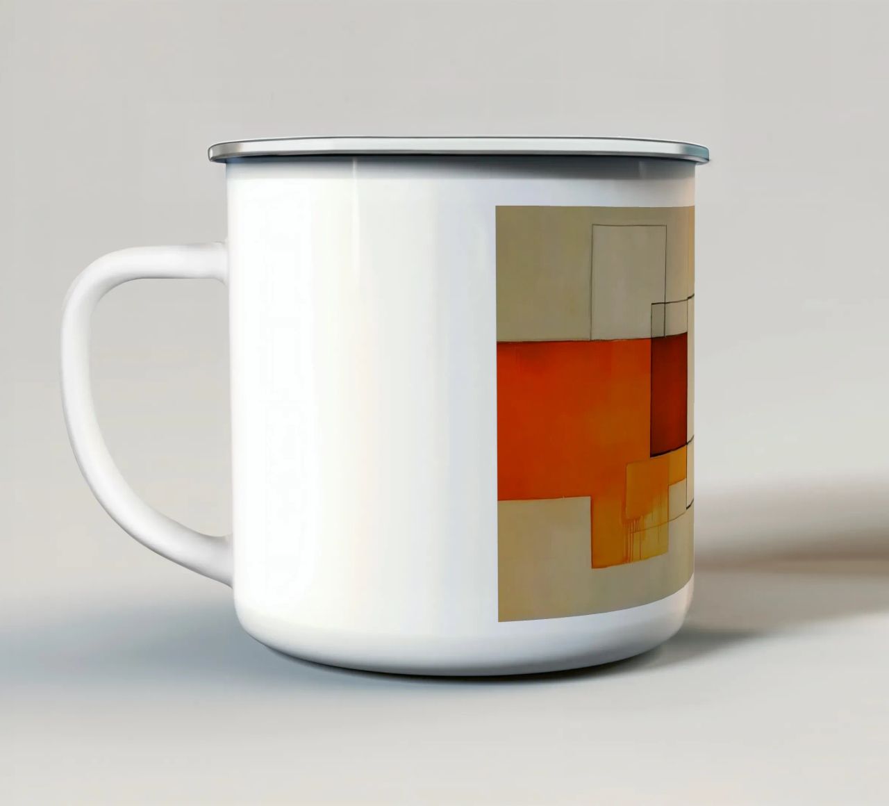 Blocchi astratti tazza in smalto da Imagine