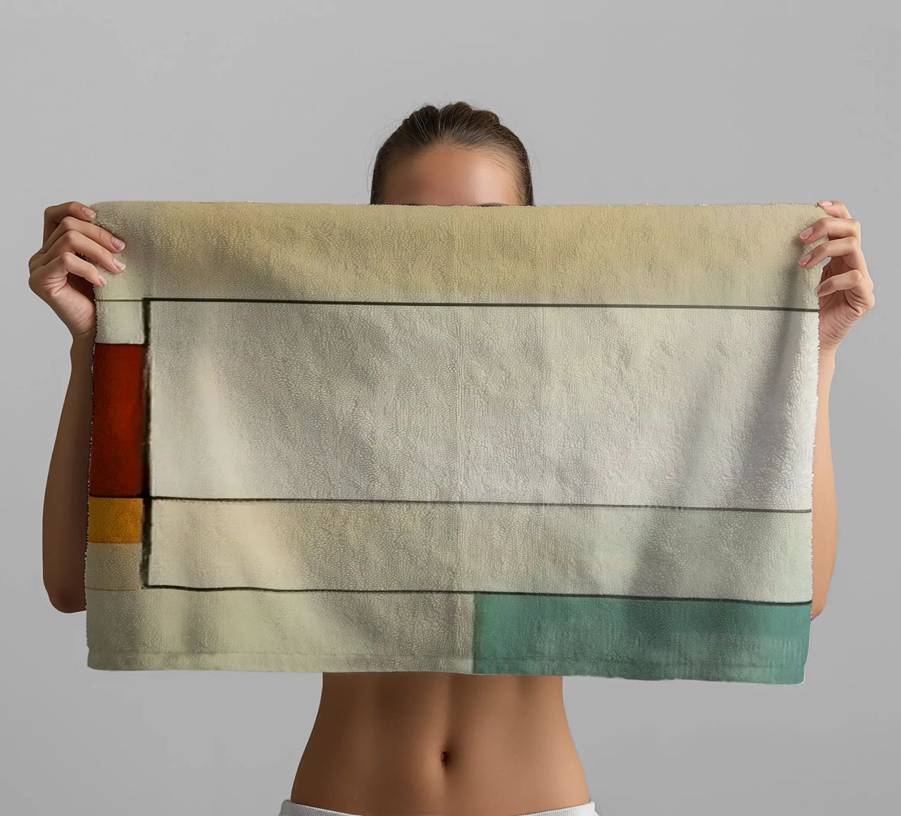Abstract blocks towel by Imagine