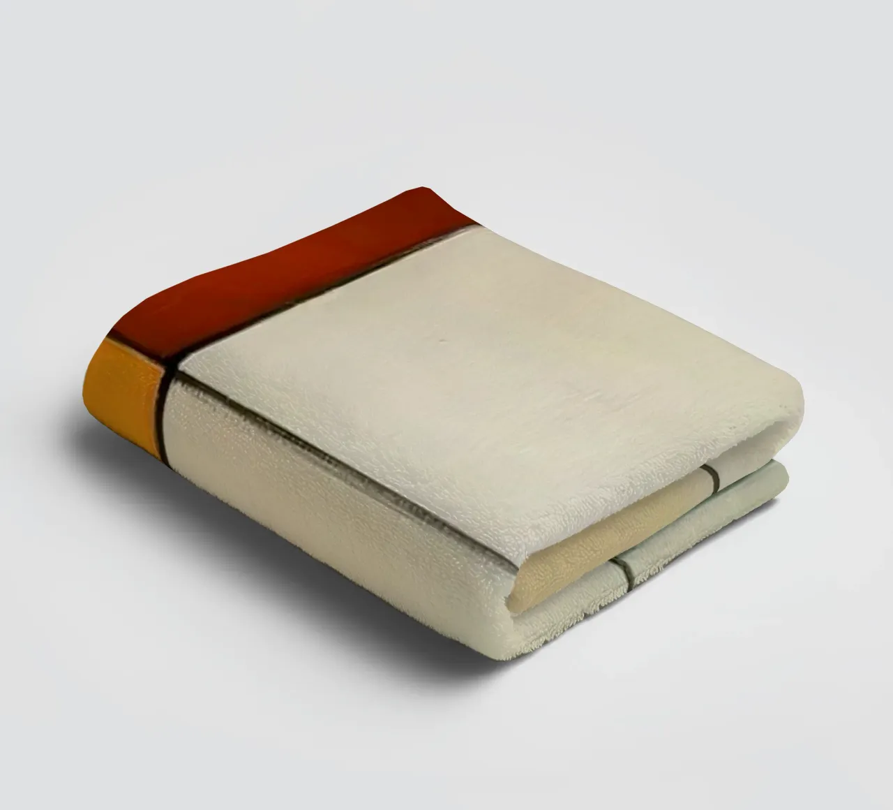 Abstracte blokken badhanddoek van Imagine