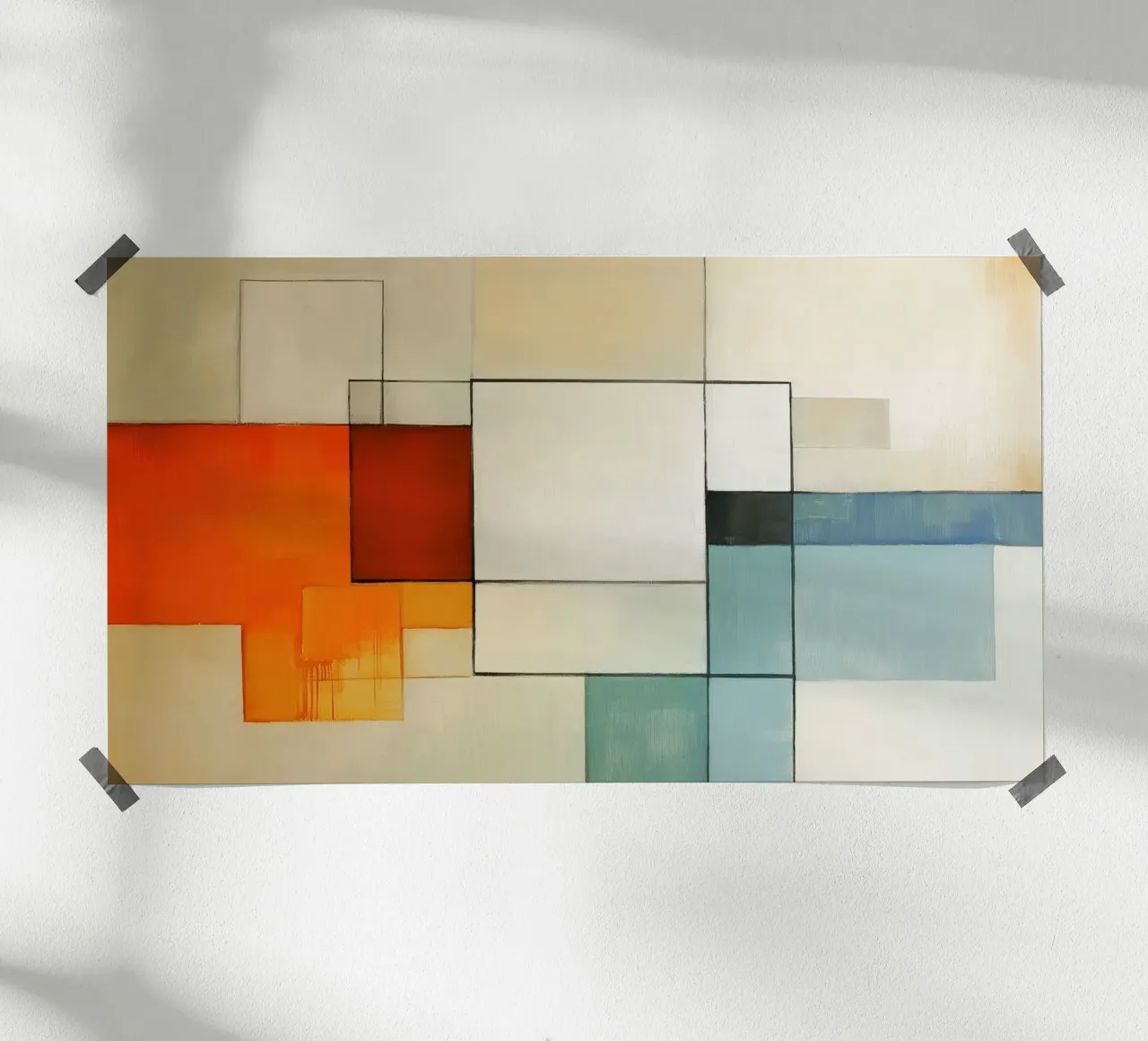 Abstract blocks hahnemühle by Imagine