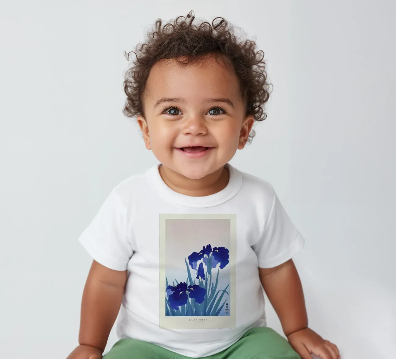 Koson - Iris Flowers maglietta neonato da Vintage by JUNIQE