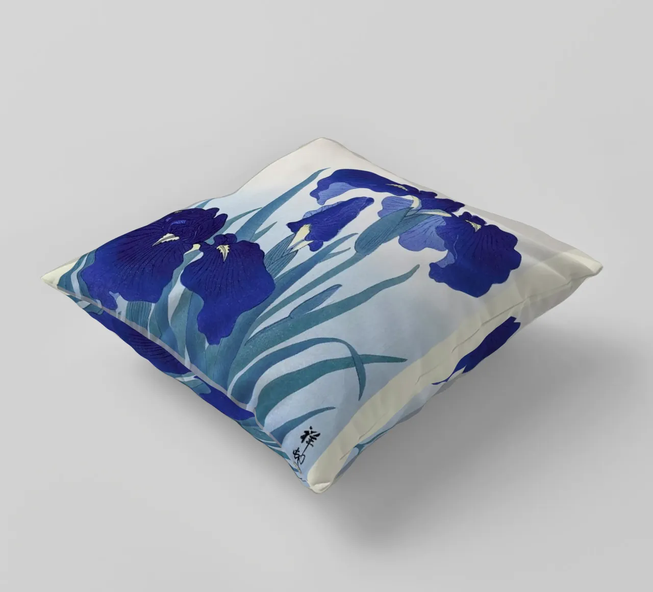 Koson - Iris Flowers cuscino da Vintage by JUNIQE