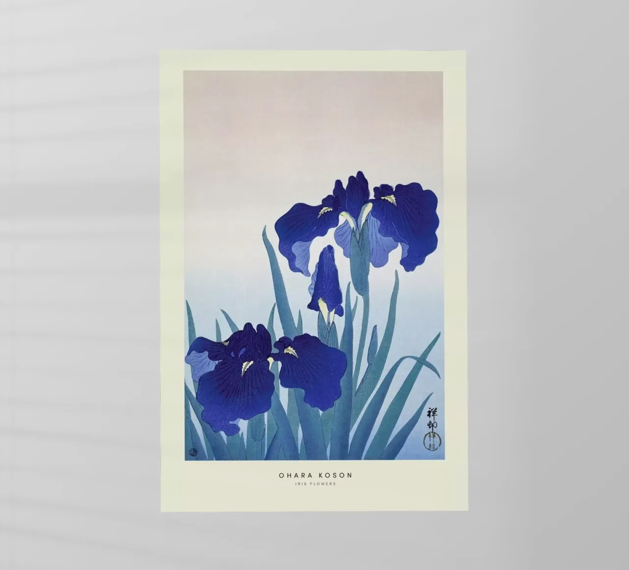 Koson - Iris Flowers pellicola backlit da Vintage by JUNIQE