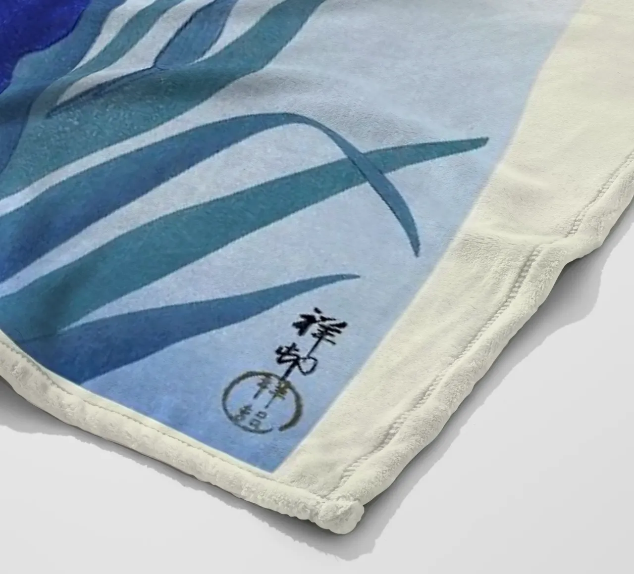 Koson - Iris Flowers coperta in pile da Vintage by JUNIQE
