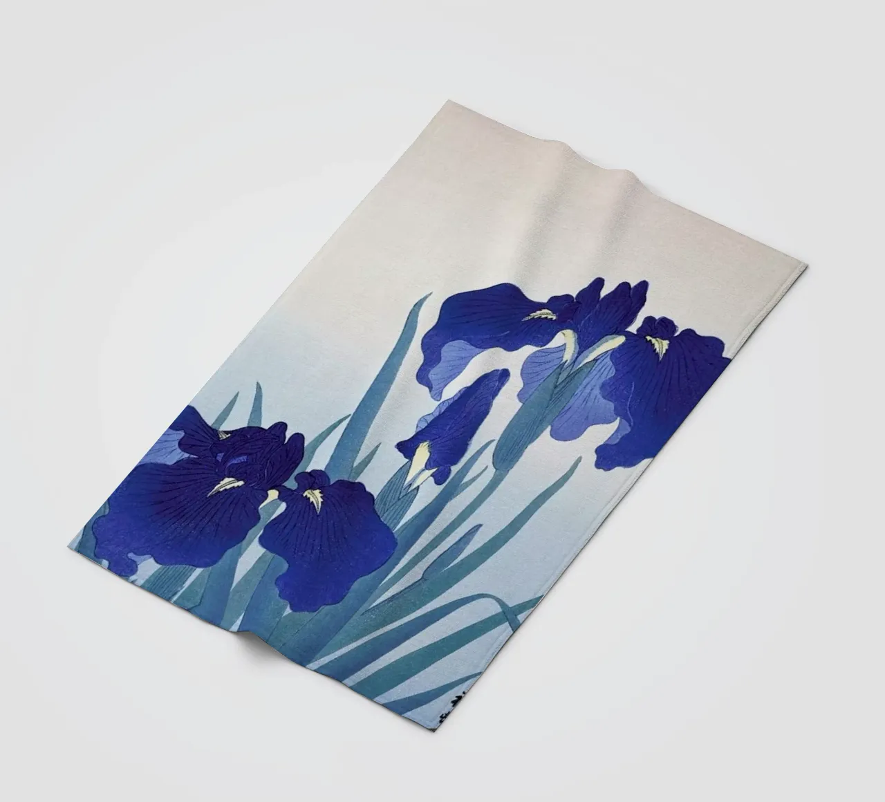 Koson - Iris Flowers coperta in pile da Vintage by JUNIQE