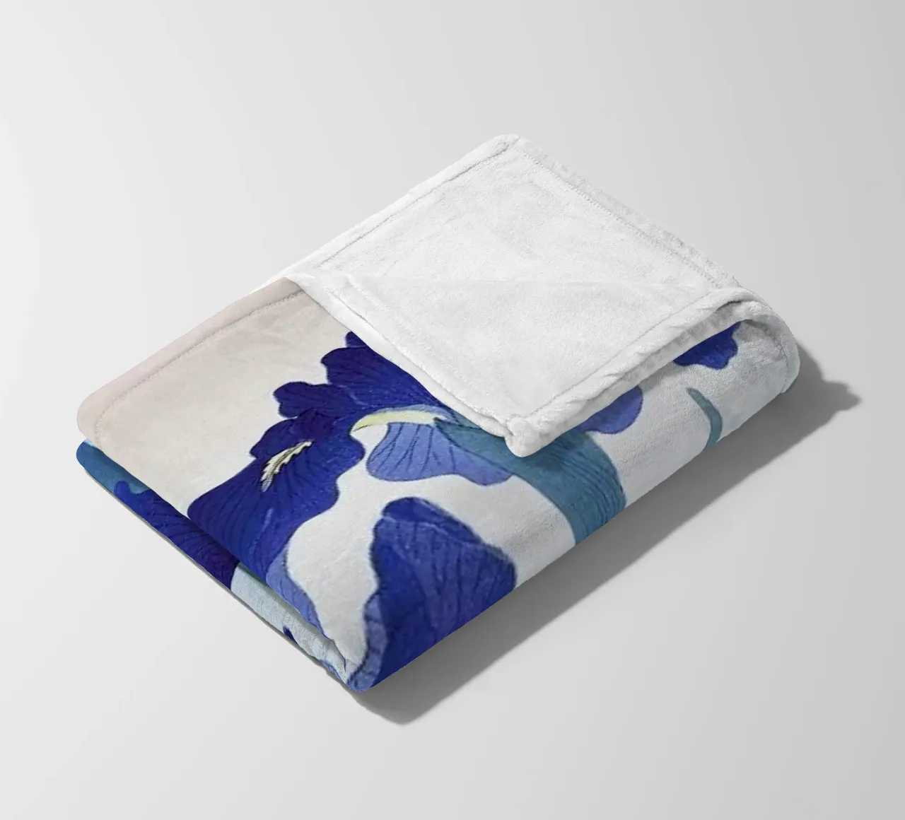 Koson - Iris Flowers coperta in pile da Vintage by JUNIQE