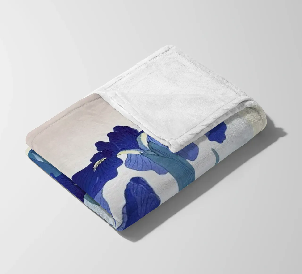 Koson - Iris Flowers coperta in pile da Vintage by JUNIQE
