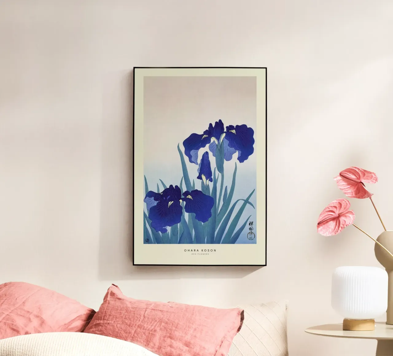 Koson - Iris Flowers plexiglass da Vintage by JUNIQE