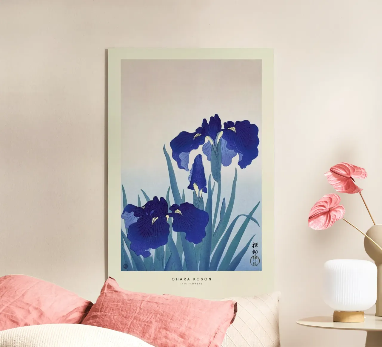 Koson - Iris Flowers plexiglass da Vintage by JUNIQE