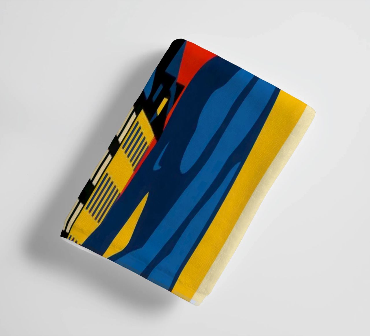 Copenhagen in contrast - the siren and the harbour reflections towel by JETLAG | affiches voyage