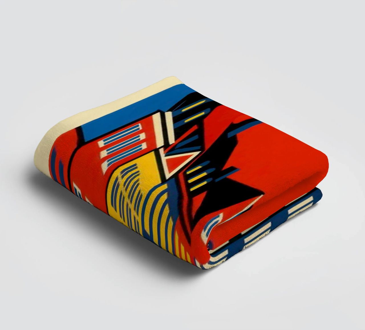 Copenhagen in contrast - the siren and the harbour reflections towel by JETLAG | affiches voyage