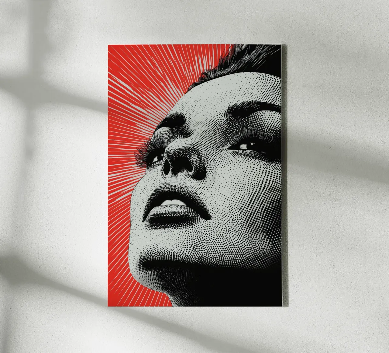 Gezicht canvas met Baklijst van Imagine