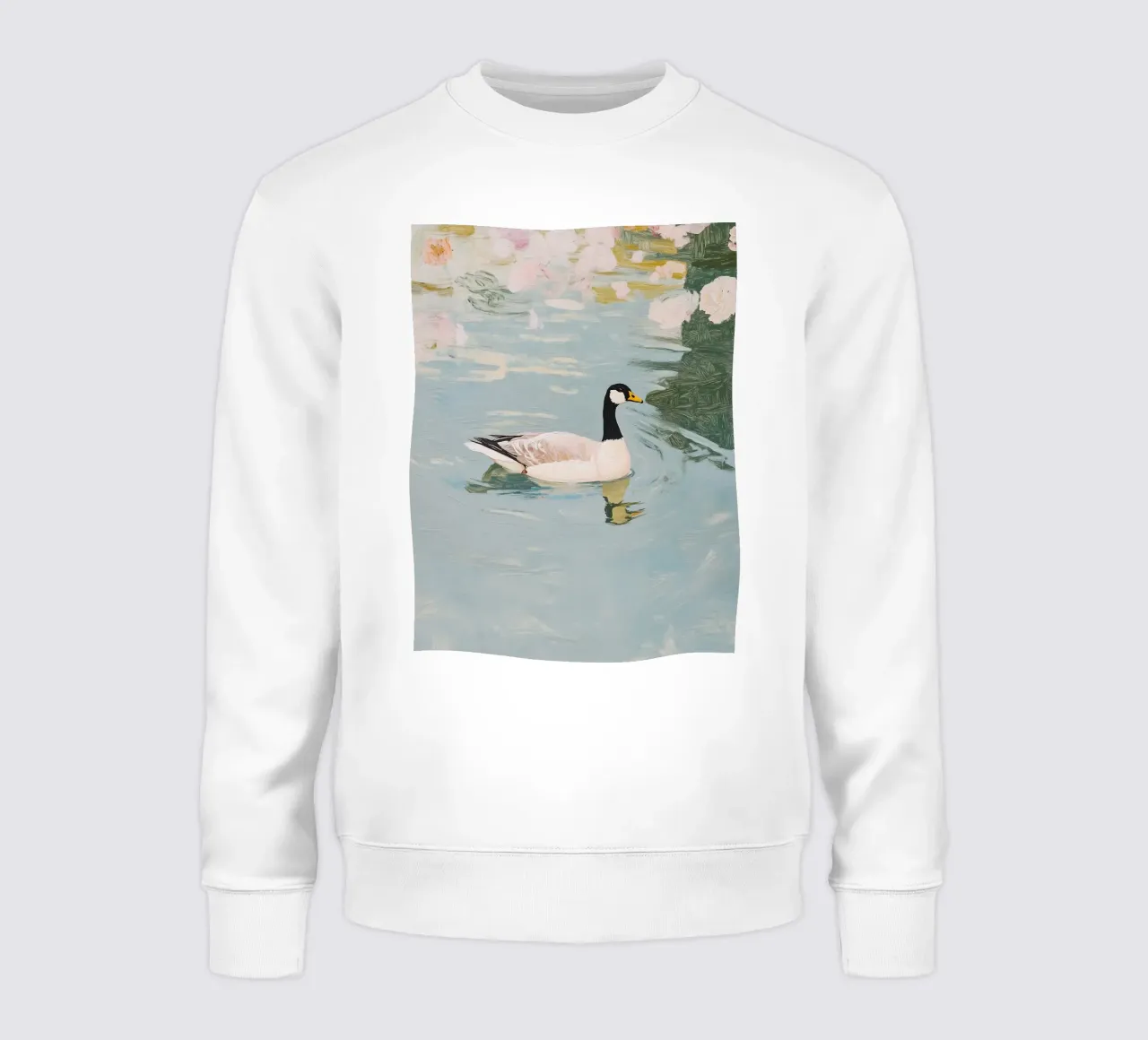 Póster Cisne, Retro Print, Vintage Art Print sudadera de Little Lila