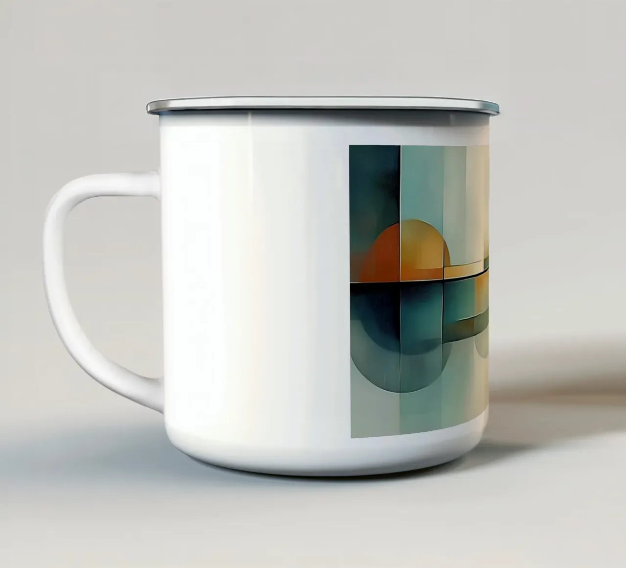 Bohemian shapes enamel mug by Imagine