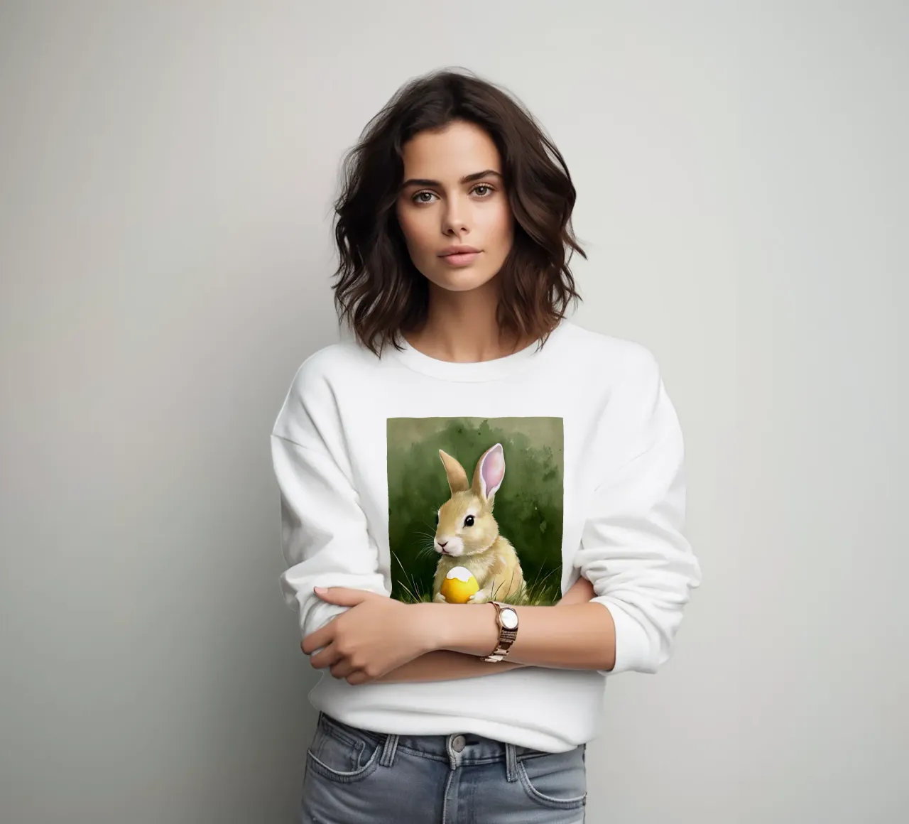 Conejito con un huevo de Pascua sudadera de ARTVI-SHOP