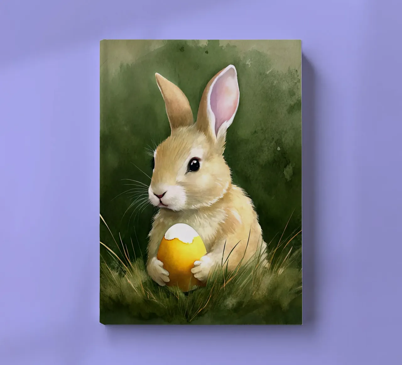 Bunny with an Easter egg notebook by 🎁 ARTVI-SHOP