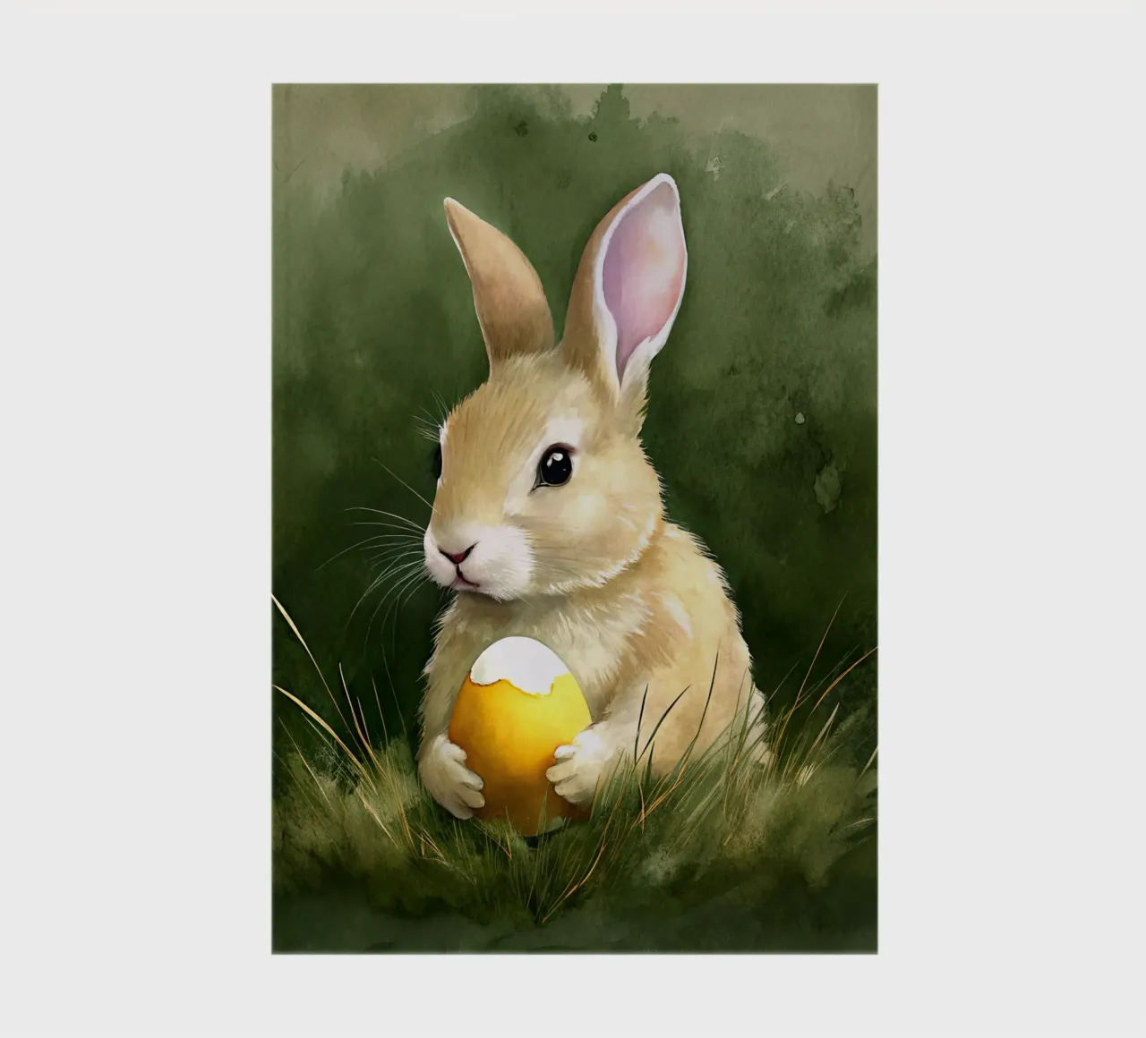 Bunny with an Easter egg notebook by 🎁 ARTVI-SHOP